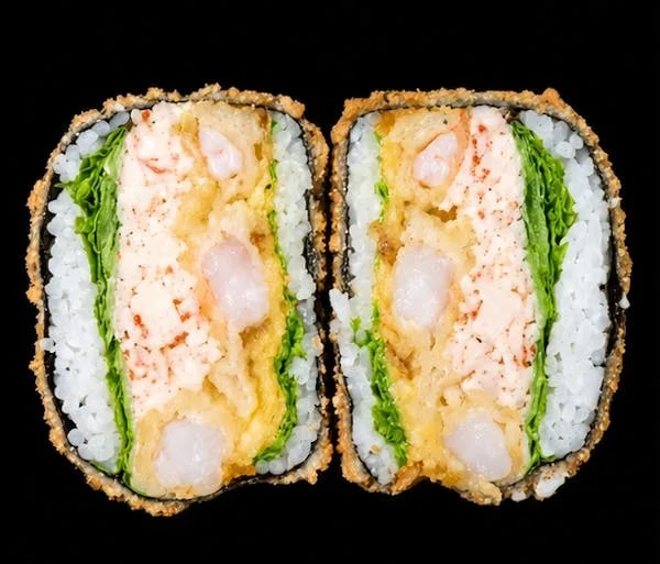 Burger tempura shrimp