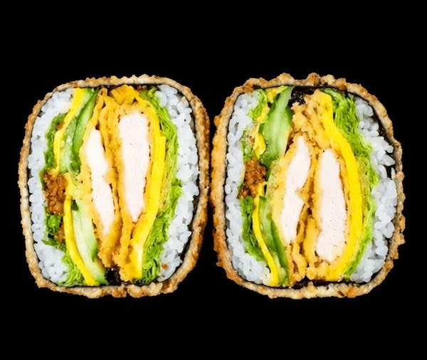 Burger chicken crunch