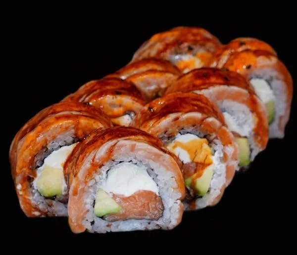 Philadelphia double seared salmon (8 szt)
