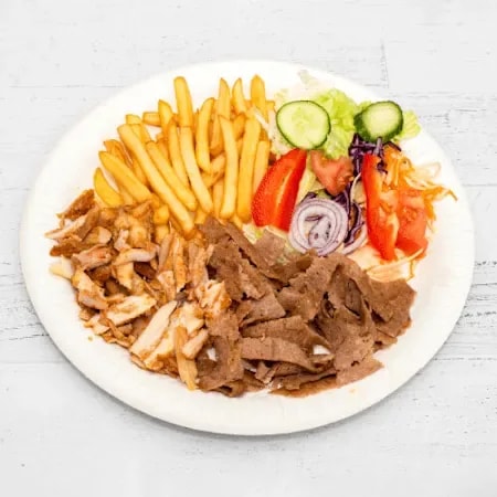 Talerz z grillowanym mięsem