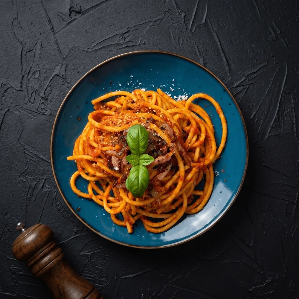 Pasta all’Amatriciana Guanciale