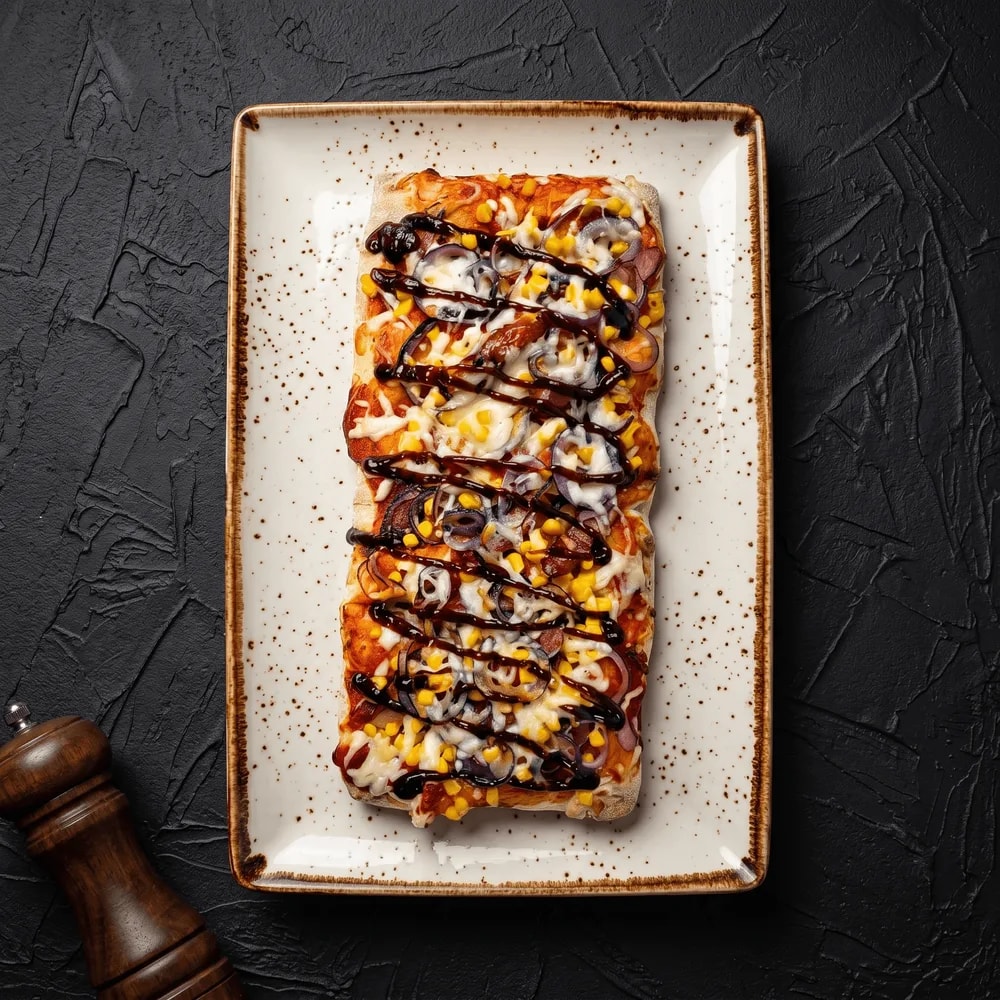 Pinsa BBQ z Kiełbaskami