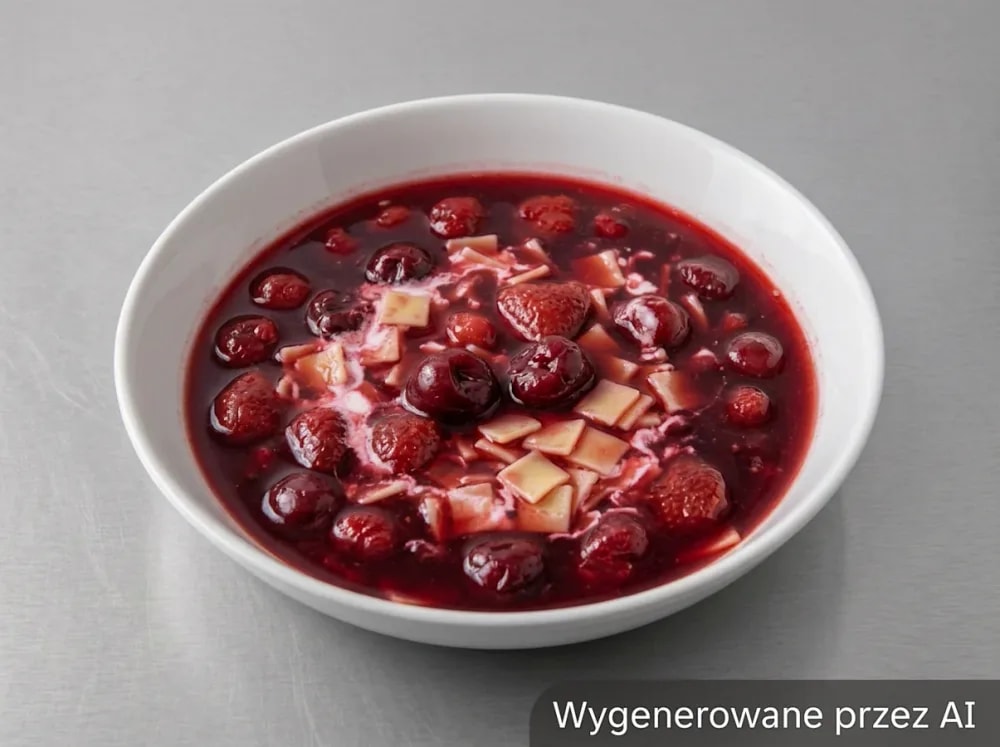 Zupa owocowa z łazankami